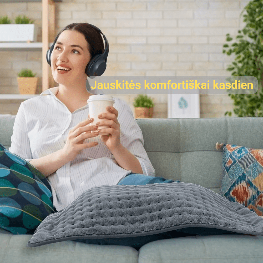 Daugiafuncinis šildantis pledas - Glamoury.lt - Namų prekės